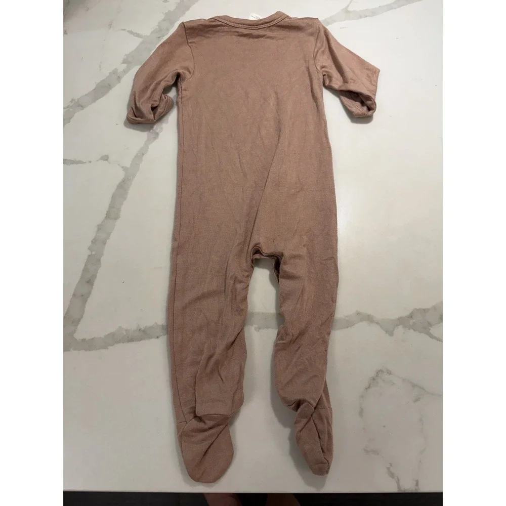 Kate quinn Bamboo One Piece Bodysuit Sz 0-3 Months Ethereal Minimalist Neutral